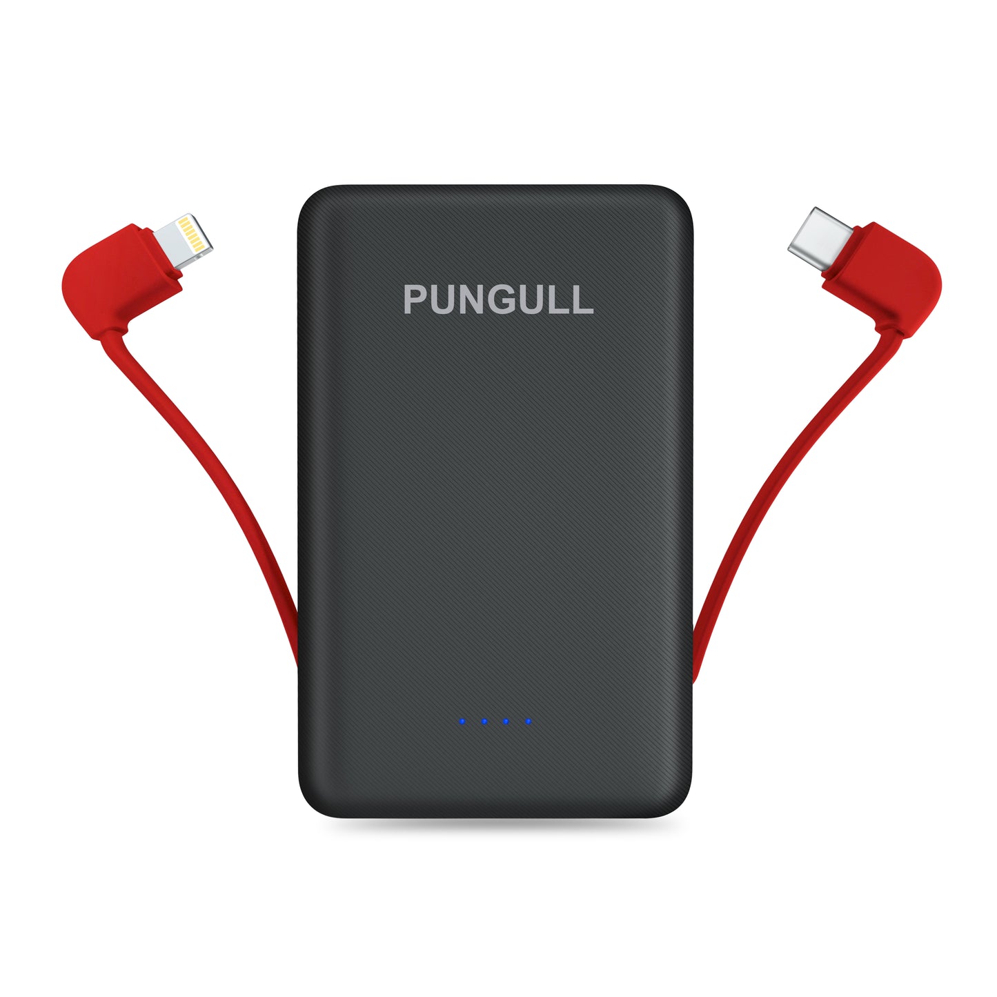 Portable Charger 5000mah External Battery Packs, Ultra Slim Power Bank with Built-in Cables Portable Phone Charger, USB C Portable Battery Charger Compatible with iPhone Android Cell Phones